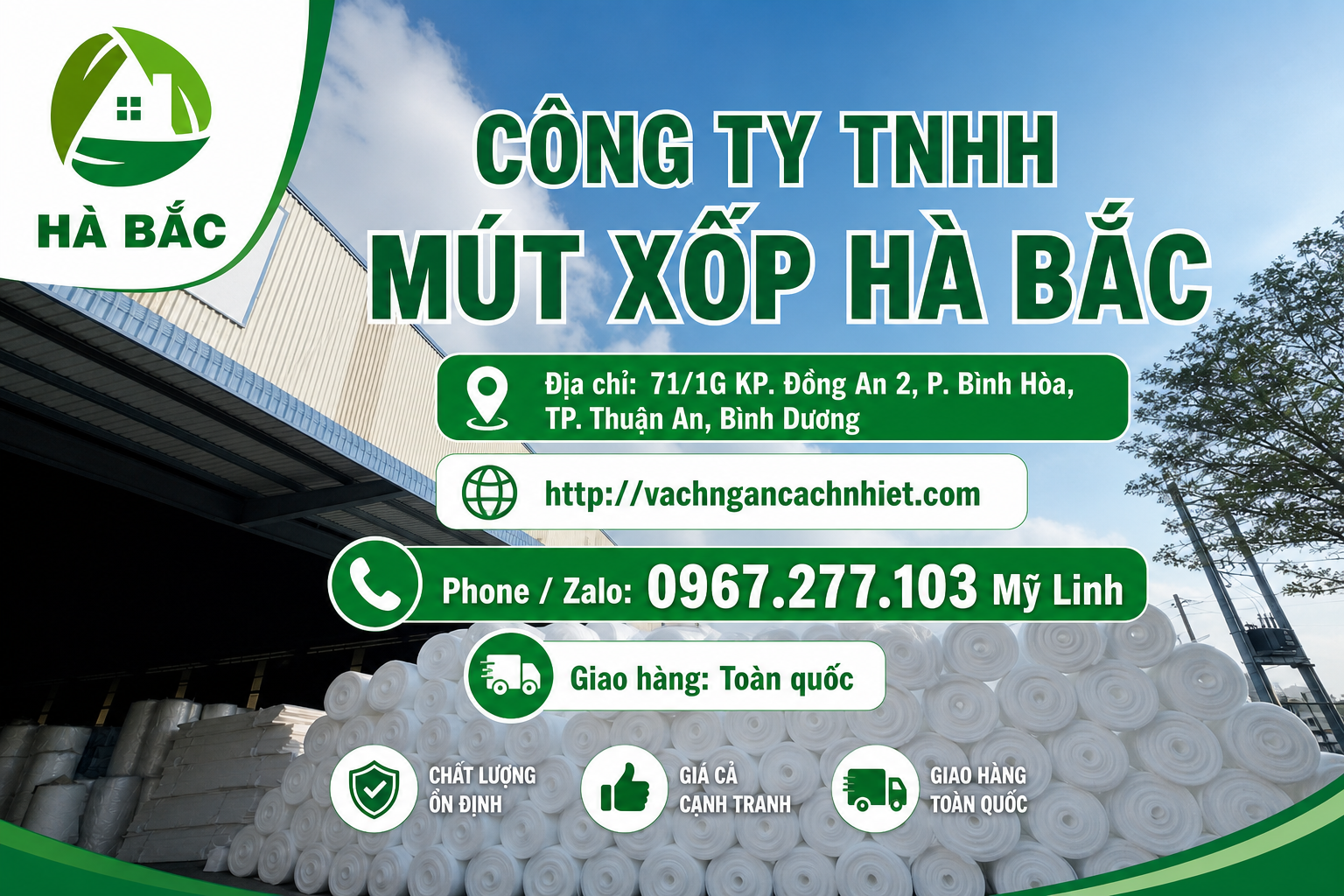 Mút xốp Hà Bắc