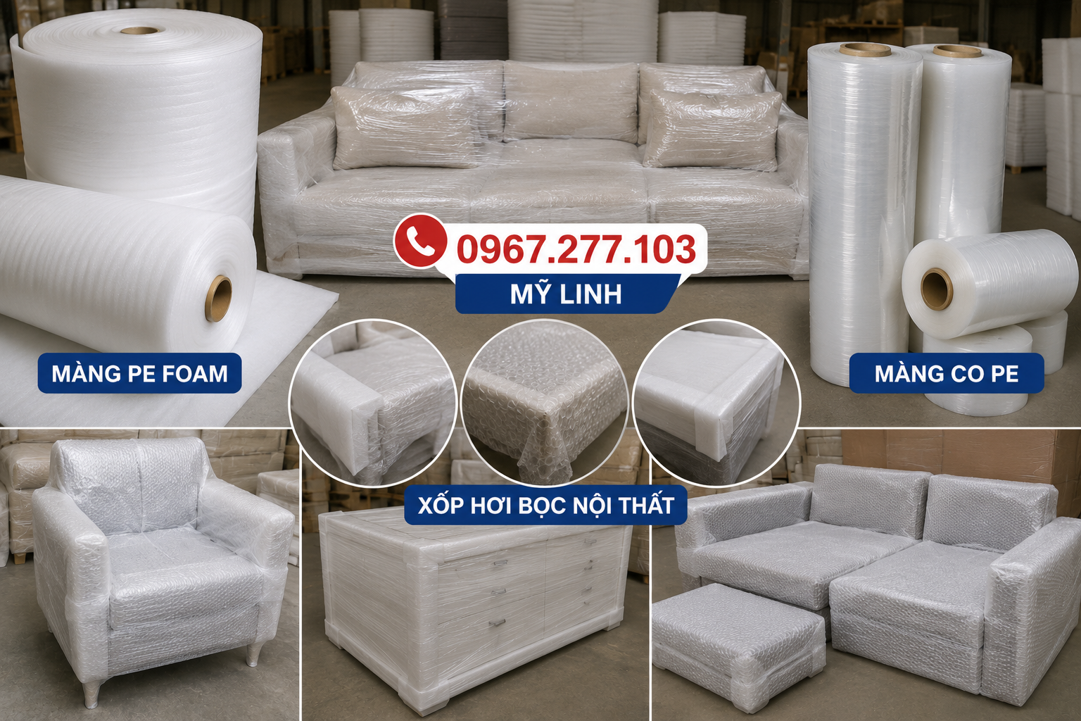 Mút xốp Pe Foam 10mm bộc nội thất 