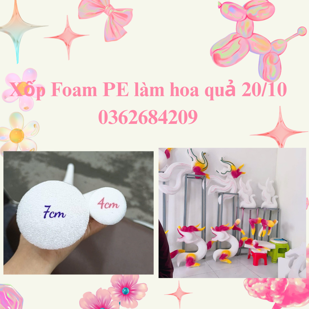 Ứng dụng xốp foam PE