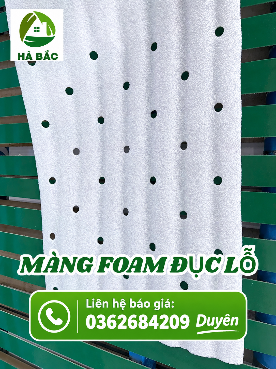 Màng PE Foam đục lỗ