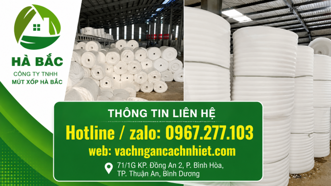 mút xốp Pe Foam 10mm tại Bình Dương