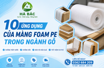 Màng foam PE trong ngành gỗ