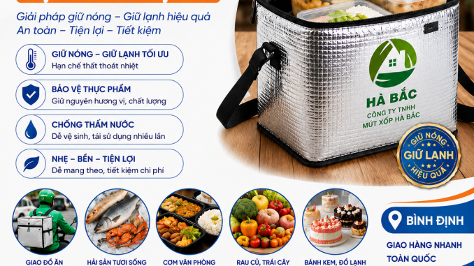 túi đựng bạc cách nhiệt đựng thực phẩm tại Bình Định