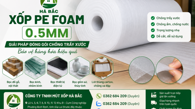 xốp pe foam đóng gói nội thất