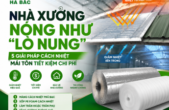 Giải pháp cách nhiệt mái tôn