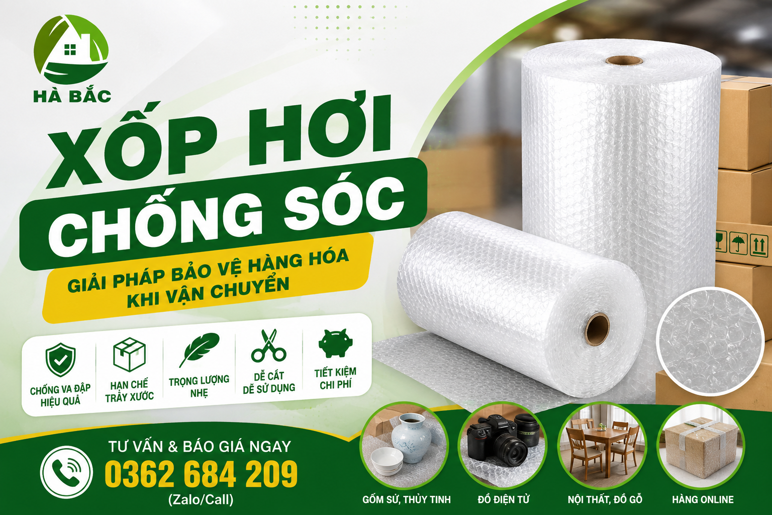 xốp hơi chống sốc