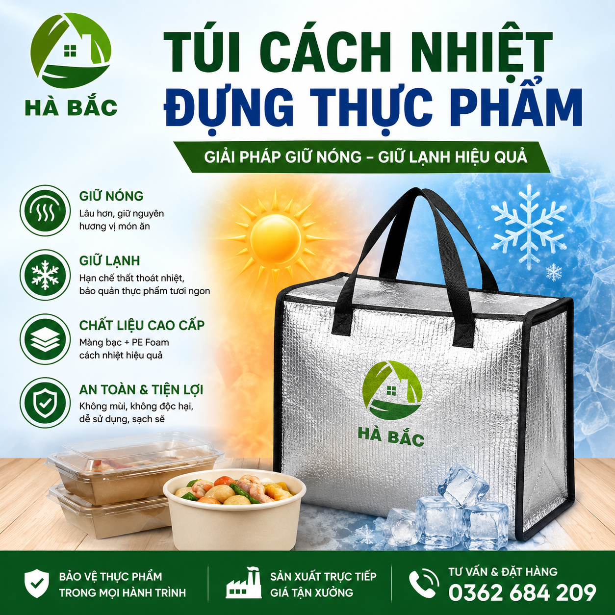 Túi cách nhiệt đựng thực phẩm